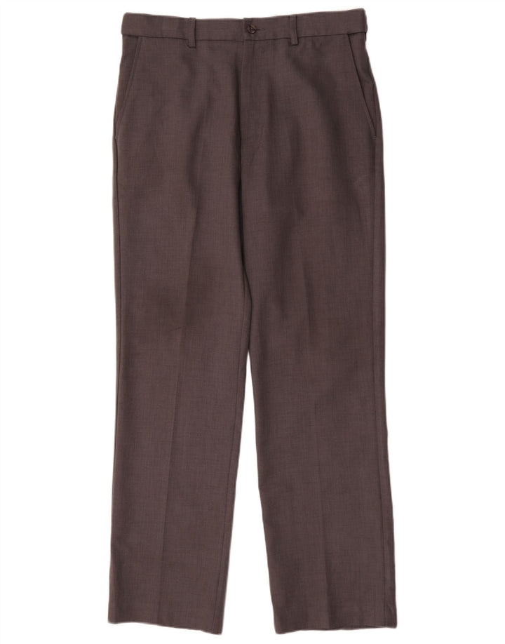 Farah Calça Chino Masculina Reta W32 L31 Poliéster Cinza