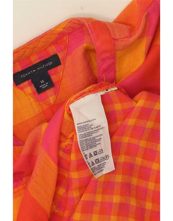 Vestido feminino Tommy Hilfiger 13-14 anos guingão multicolorido