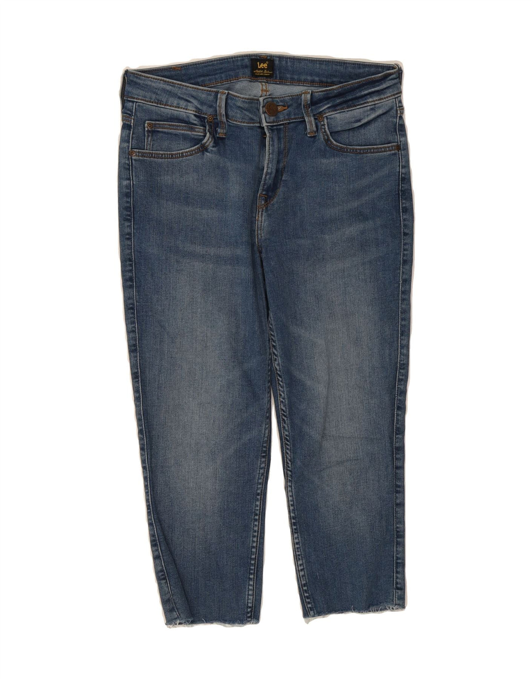 LEE Womens Scarlett Cropped Cropped Jeans W29 L19 Blue Cotton Vintage Lee and Second-Hand Lee from Messina Hembry 