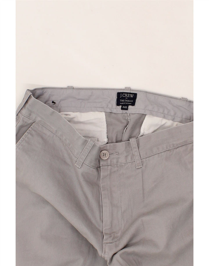 J. CREW Mens Driggs Slim Chino Trousers W31 L30  Grey Cotton Vintage J. Crew and Second-Hand J. Crew from Messina Hembry 