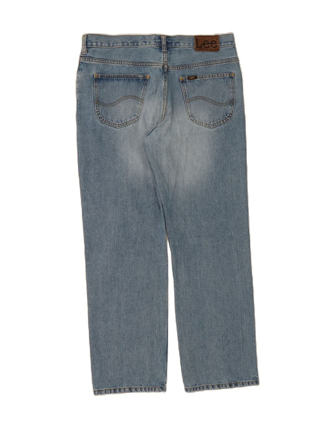 LEE Mens Chicago Straight Jeans W36 L30 Blue Cotton Vintage Lee and Second-Hand Lee from Messina Hembry 