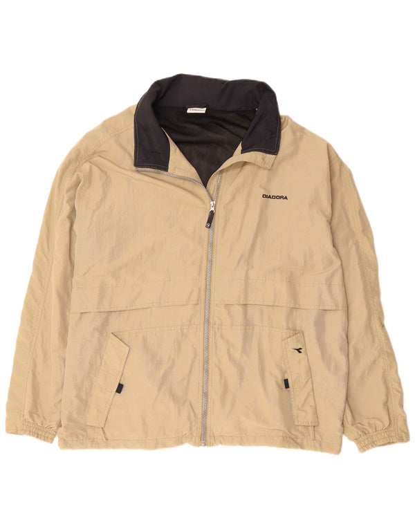 Jaqueta de chuva masculina Diadora UK 42 XL poliamida bege