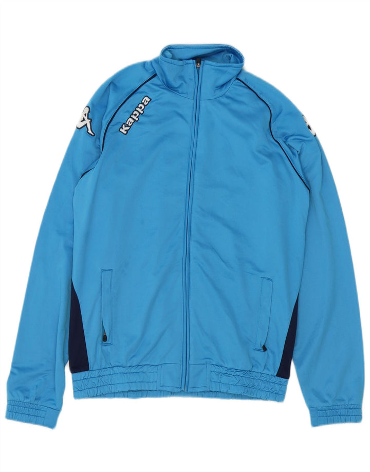 Jaqueta Kappa Boys Graphic Tracksuit 13-14 anos Azul Colorblock