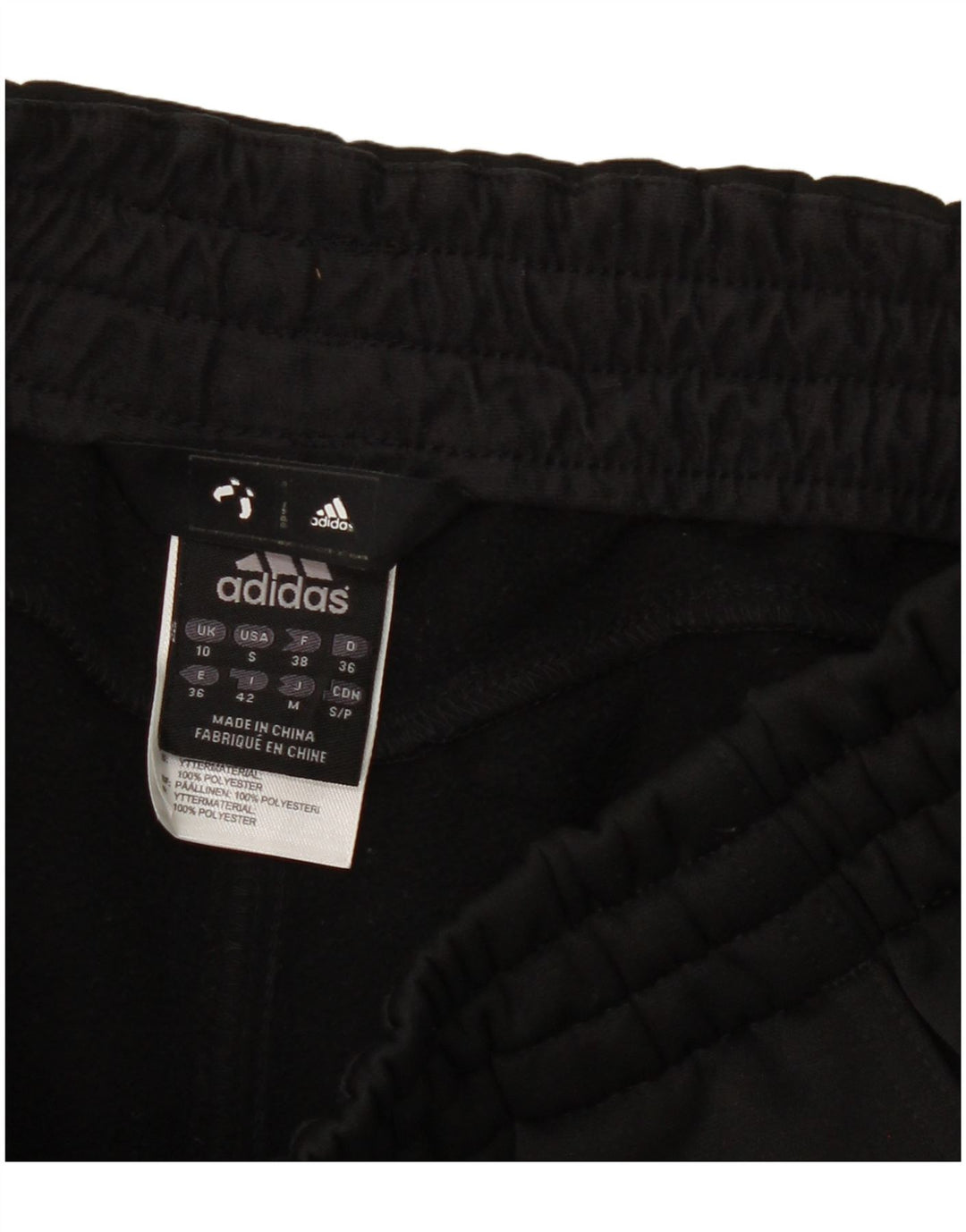 Calça Adidas Climalite Feminina UK 10 Pequena Poliéster Preto