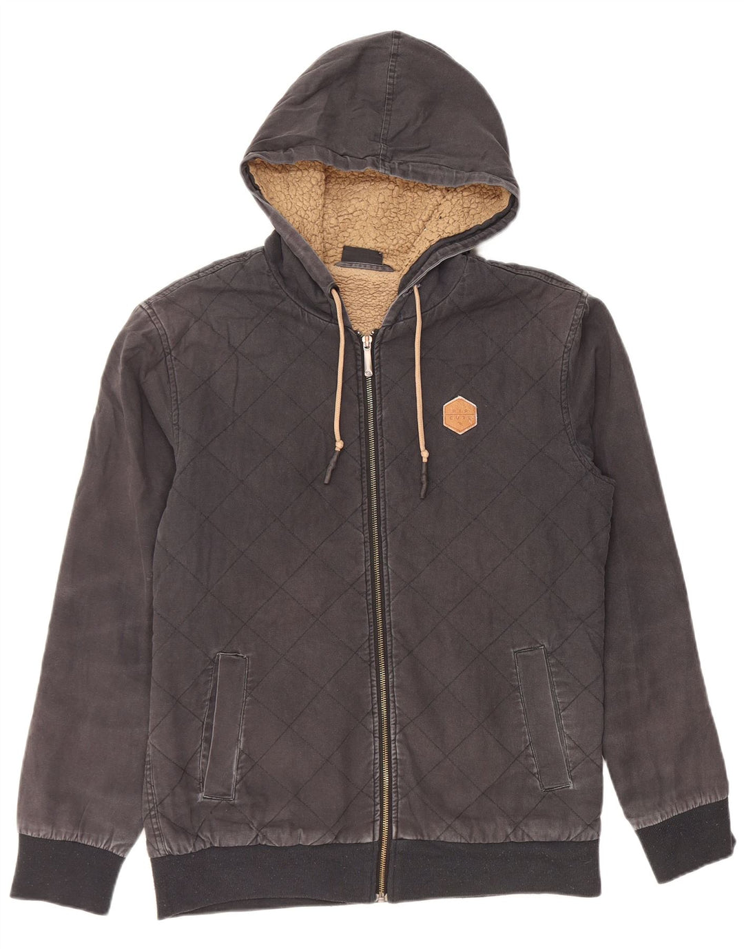 Suéter masculino RIP CURL com capuz e zíper pequeno preto