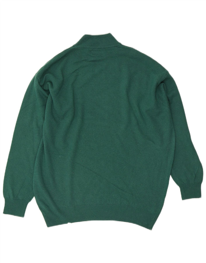 Suéter masculino Sisley com gola tartaruga grande verde