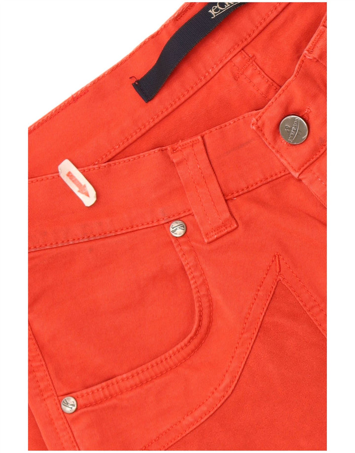 Jeckerson Jeans Slim Feminino W30 L32 Algodão Vermelho
