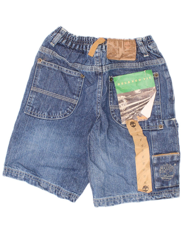 Shorts jeans Timberland Boys Cargo 2-3 anos W22 azul algodão