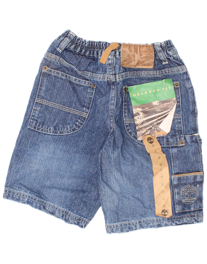 Shorts jeans Timberland Boys Cargo 2-3 anos W22 azul algodão