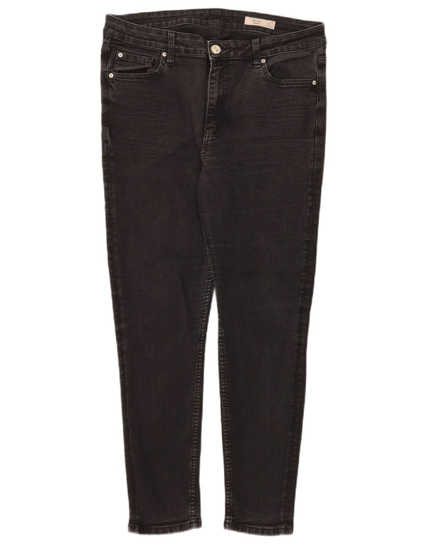 Marks & Spencer Feminino The Ivy Skinny Jeans Reino Unido 16 Grande W34 L28 Preto