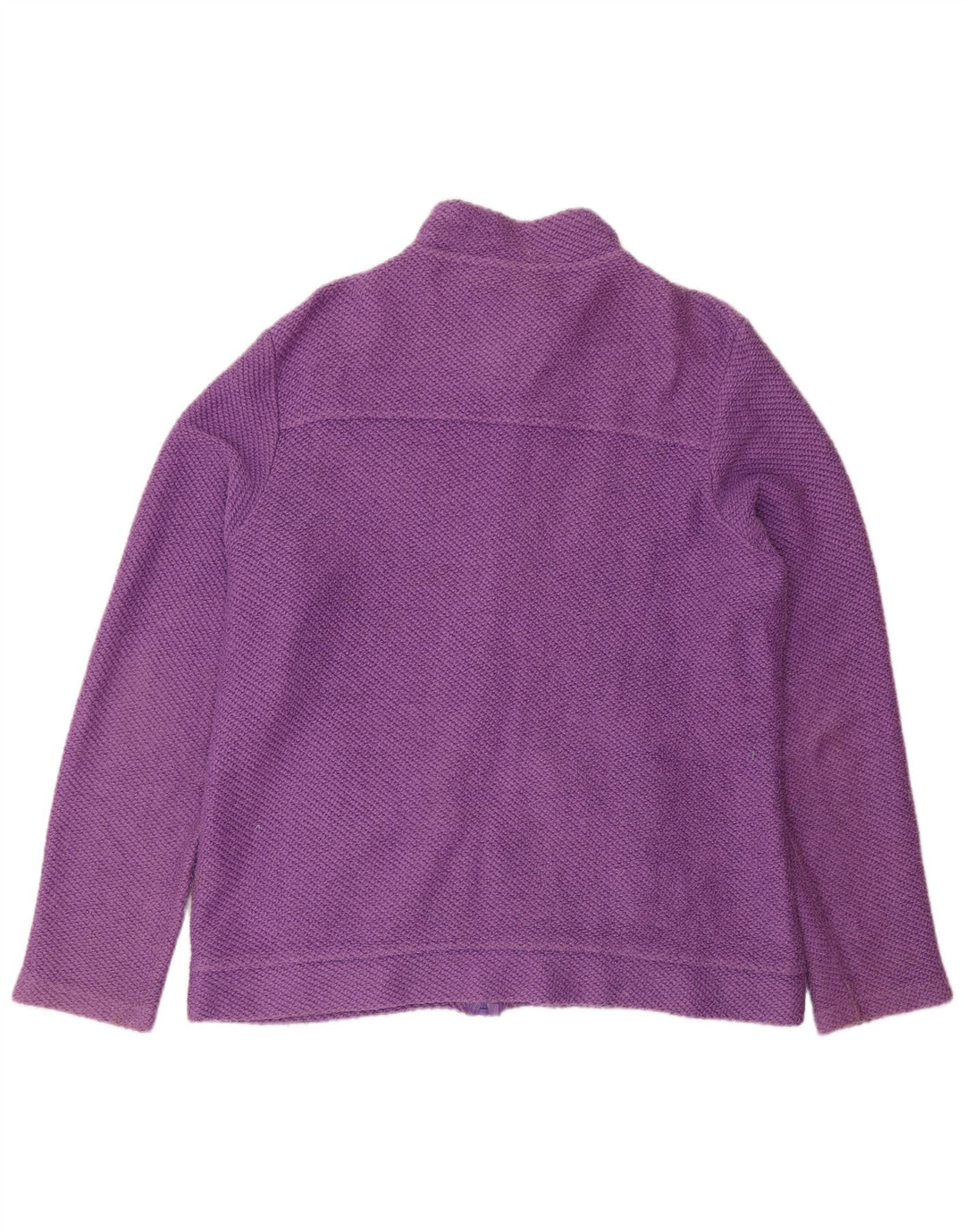 Suéter Cardigan Feminino Weird Fish Reino Unido 16 Grande Algodão Roxo