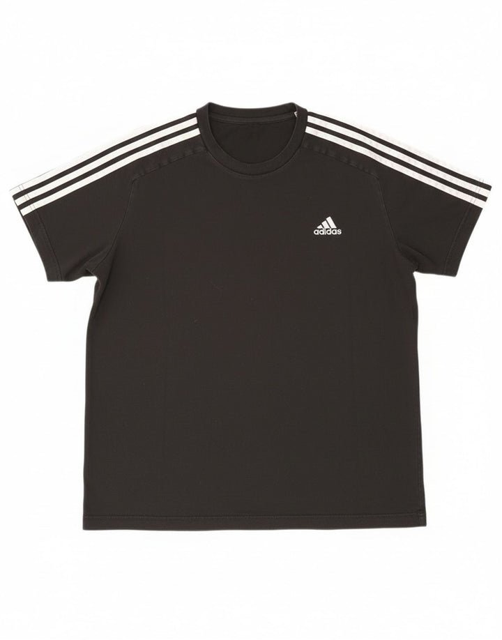 Adidas Mens Camiseta Top Grande Preto