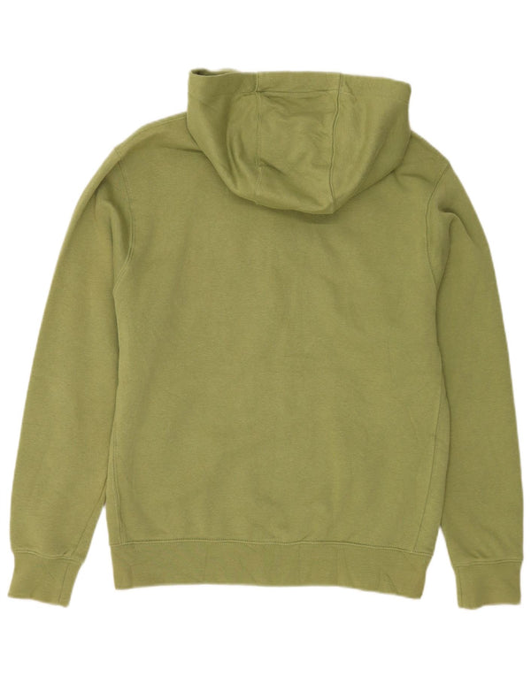 Suéter Nike masculino com capuz e zíper verde médio algodão
