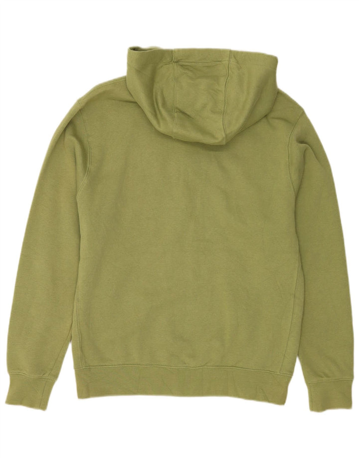 Suéter Nike masculino com capuz e zíper verde médio algodão