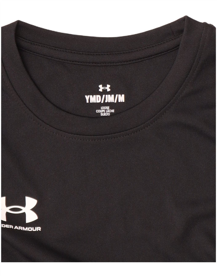 Camiseta Under Armour Girls Loose Fit Top 9-10 Anos Médio Preto