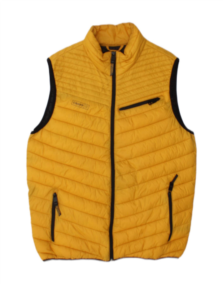 Colete Acolchoado Masculino Cropp Reino Unido 40 Large Amarelo Poliamida