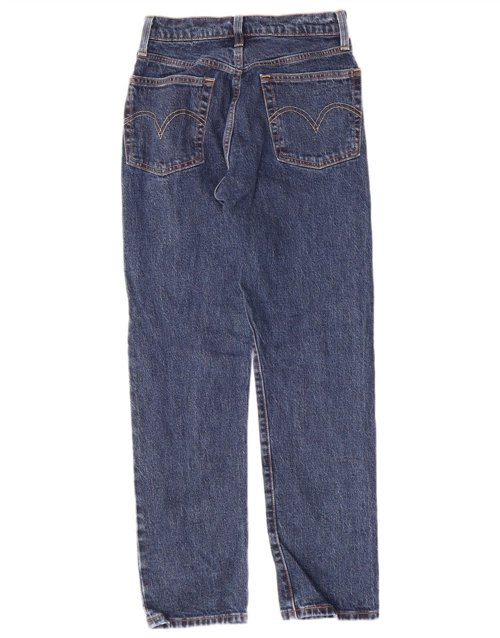 Calça jeans feminina Levi's 501 Tapered W24 L28 azul algodão clássico