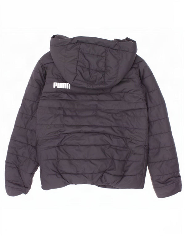 Casaco acolchoado com capuz Puma Boys 5-6 anos preto poliéster
