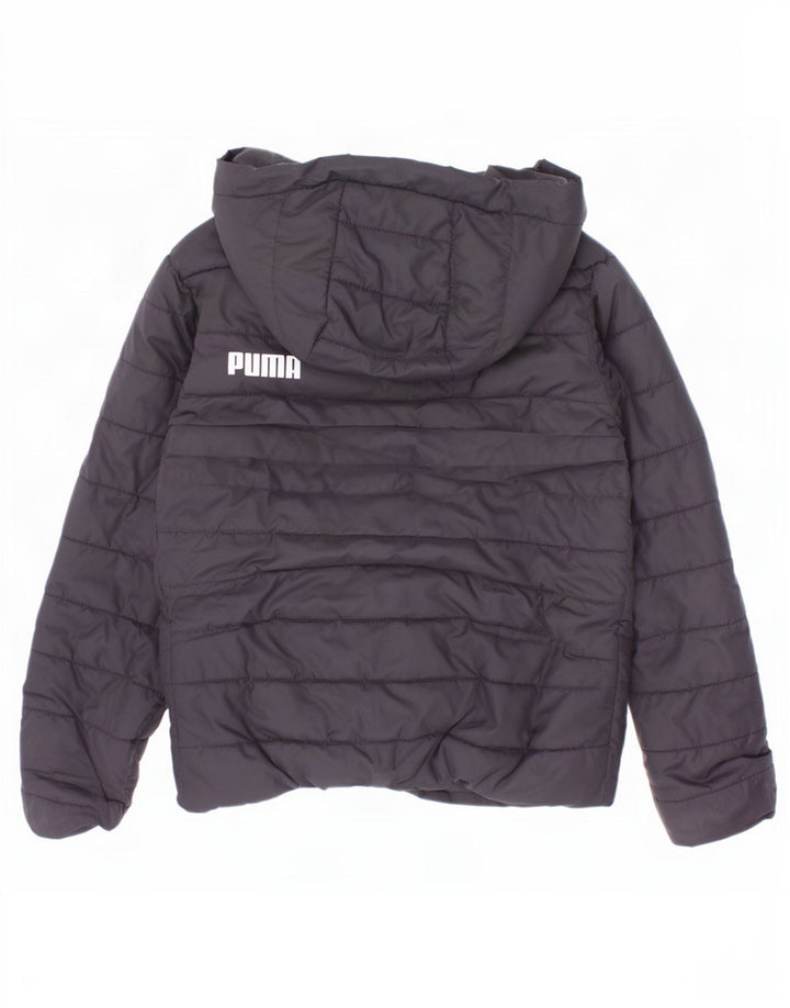 Casaco acolchoado com capuz Puma Boys 5-6 anos preto poliéster