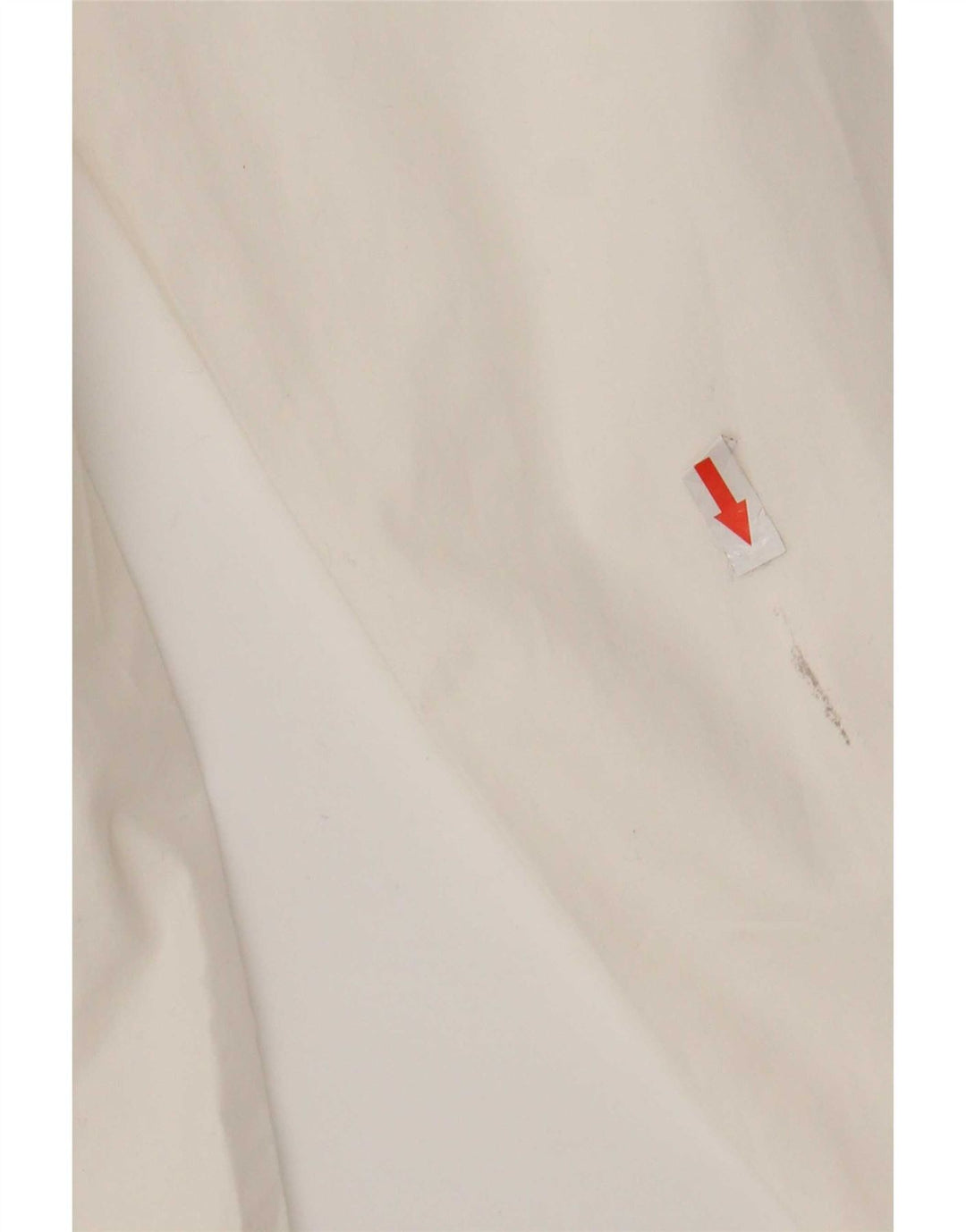 Camisa masculina vintage pequena de algodão branco