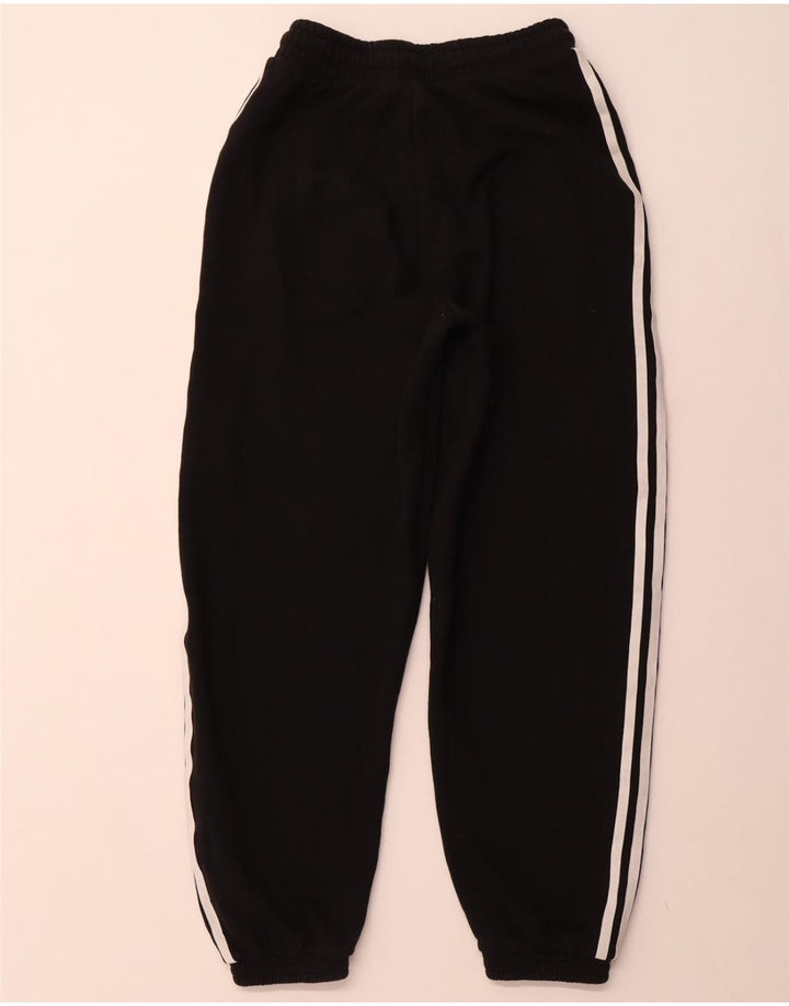 ADIDAS Womens Tracksuit Pants Joggers UK 8 Pequeno Algodão Preto