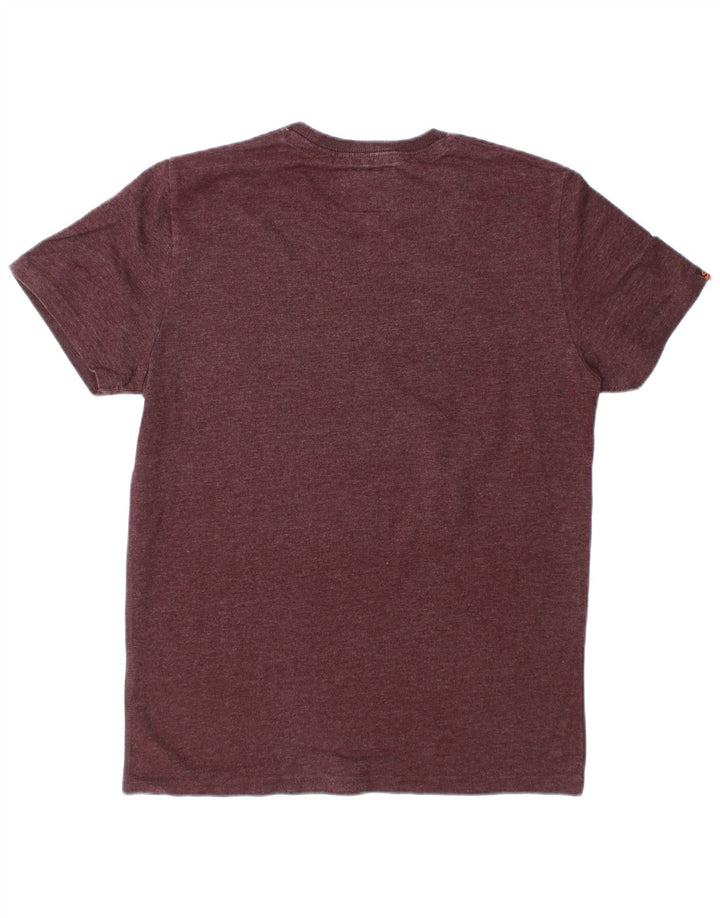 Superdry Camiseta masculina gráfica Top XL Poliéster Borgonha