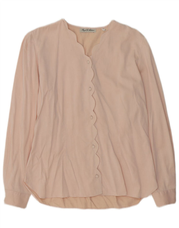 Blusa feminina vintage IT 44 médio algodão rosa