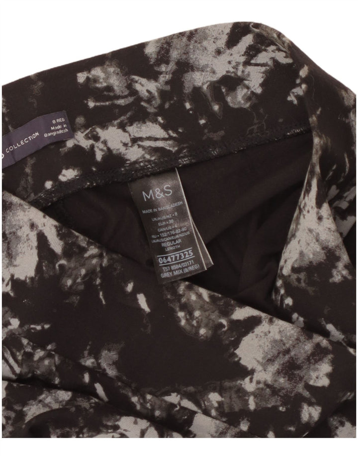 Leggings femininas Marks & Spencer Reino Unido 8 pequenas cinza tie-dye viscose