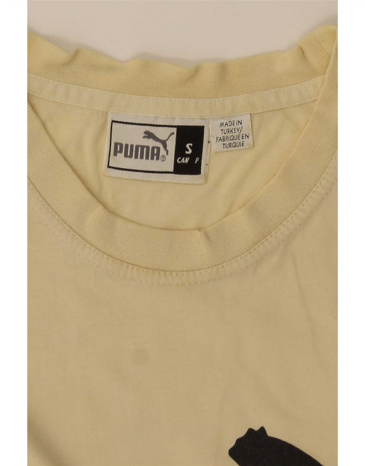 Puma Camiseta Masculina Graphic Top Pequeno Amarelo