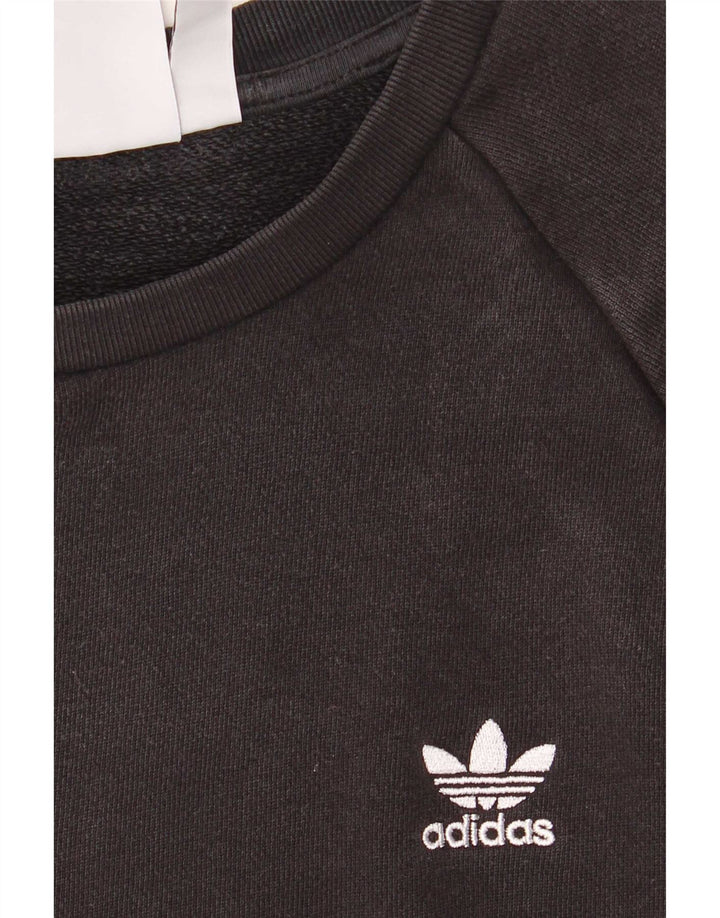 Adidas Mens Moletom Jumper XL Algodão Preto