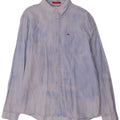 Camisa masculina TOMMY HILFIGER de ajuste regular XL azul tie dye algodão