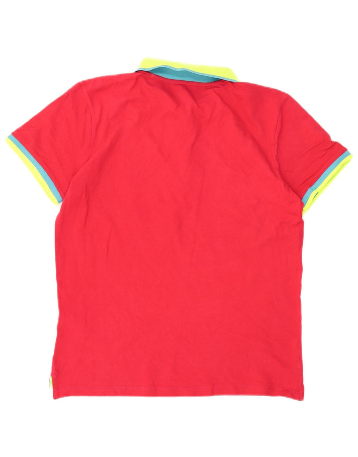 Camisa polo masculina PEUTEREY algodão vermelho médio