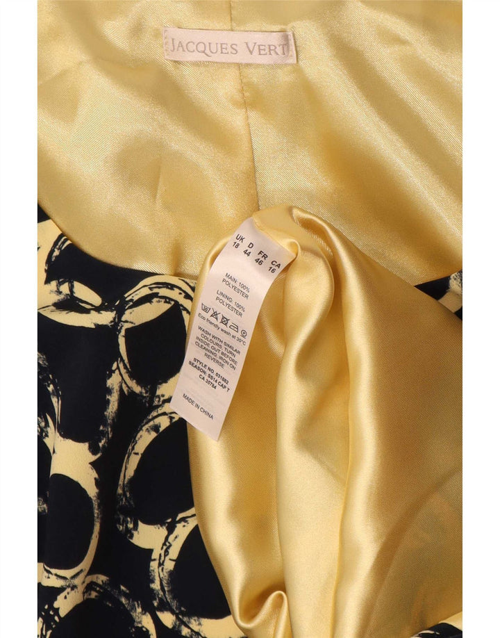 Jacques Vert Womens Abstract Pattern Shift Dress UK 18 XL Azul marinho