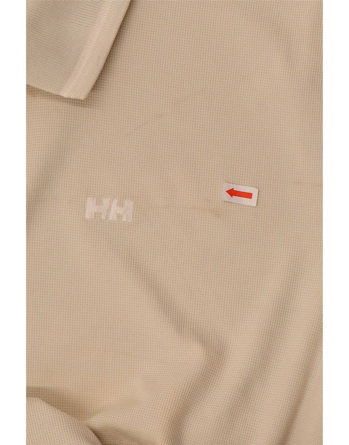 Camisa polo masculina Helly Hansen grande bege
