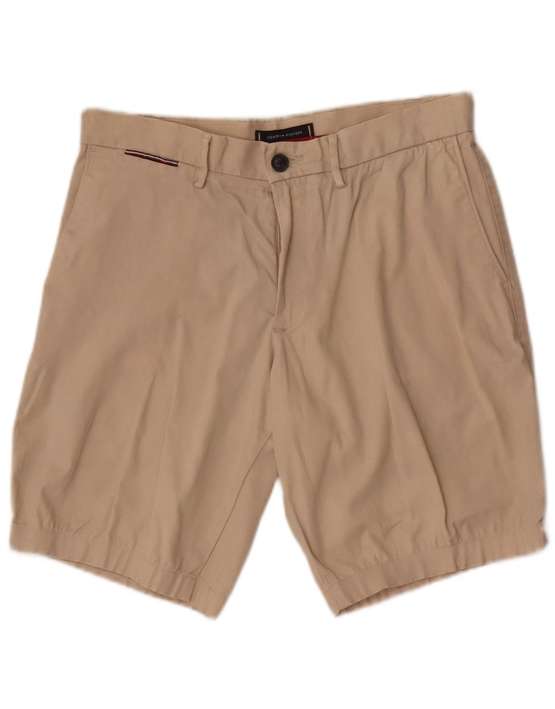 Shorts Chino Masculino Tommy Hilfiger W30 Algodão Bege Médio