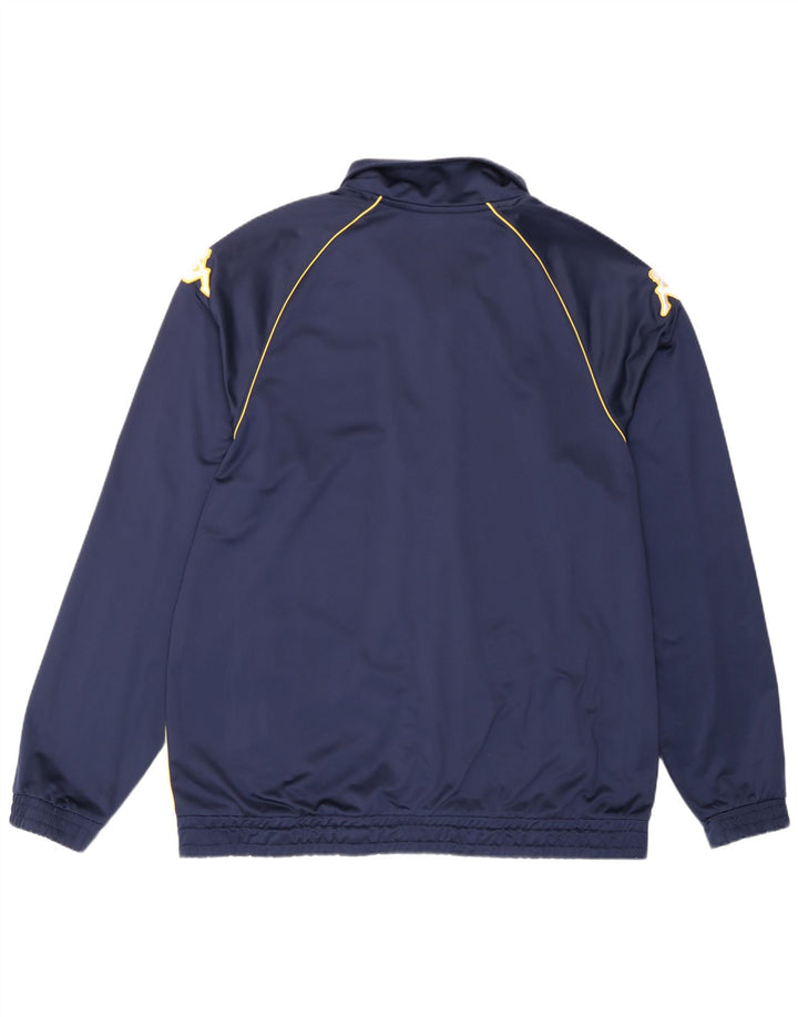 Kappa Mens Treino Top Jaqueta 2XL Azul Marinho Colourblock Poliéster
