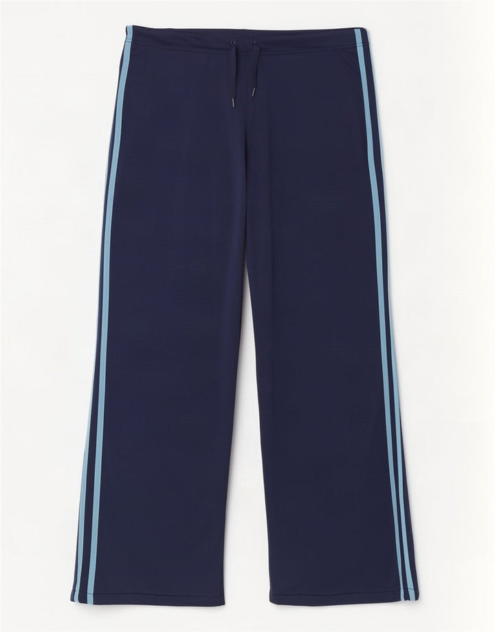 Calça de treino feminina Adidas UK 14 poliéster azul marinho médio