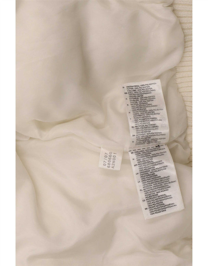 Jaqueta Adidas Feminina Graphic Padded UK 10 Pequena Poliéster Branco