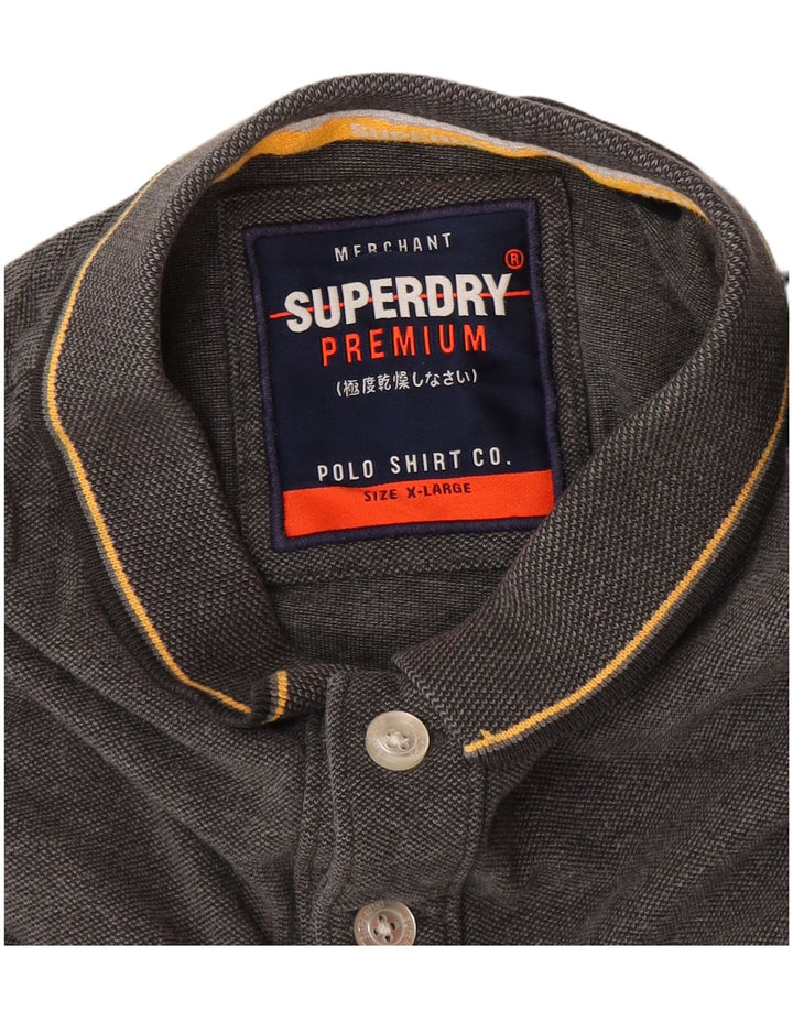 Camisa polo masculina Superdry XL cinza