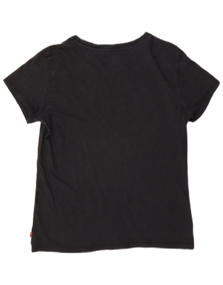 Camiseta feminina gráfica Levi's UK 14 médio preto