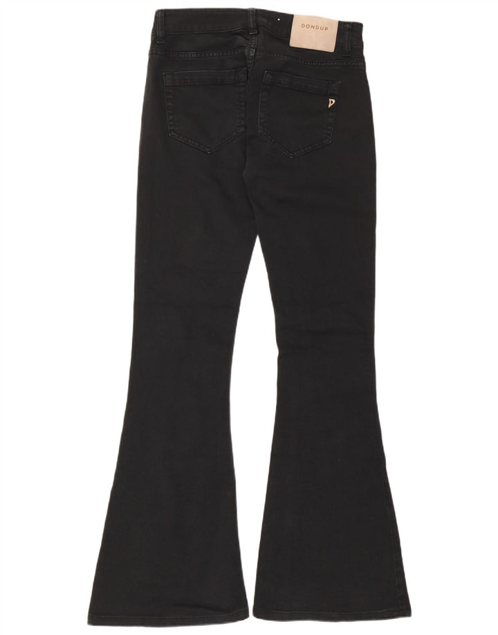 Dondup Calça jeans feminina larga W26 L31 algodão preto