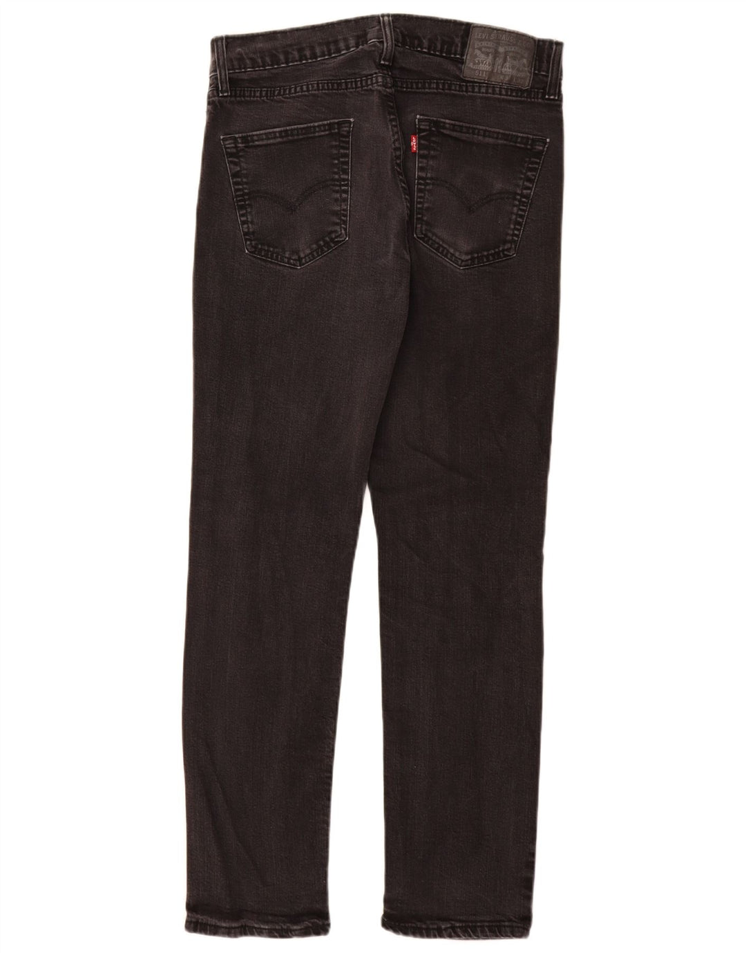 Levi's Masculino 511 Distressed Slim Jeans W34 L32 Algodão Preto