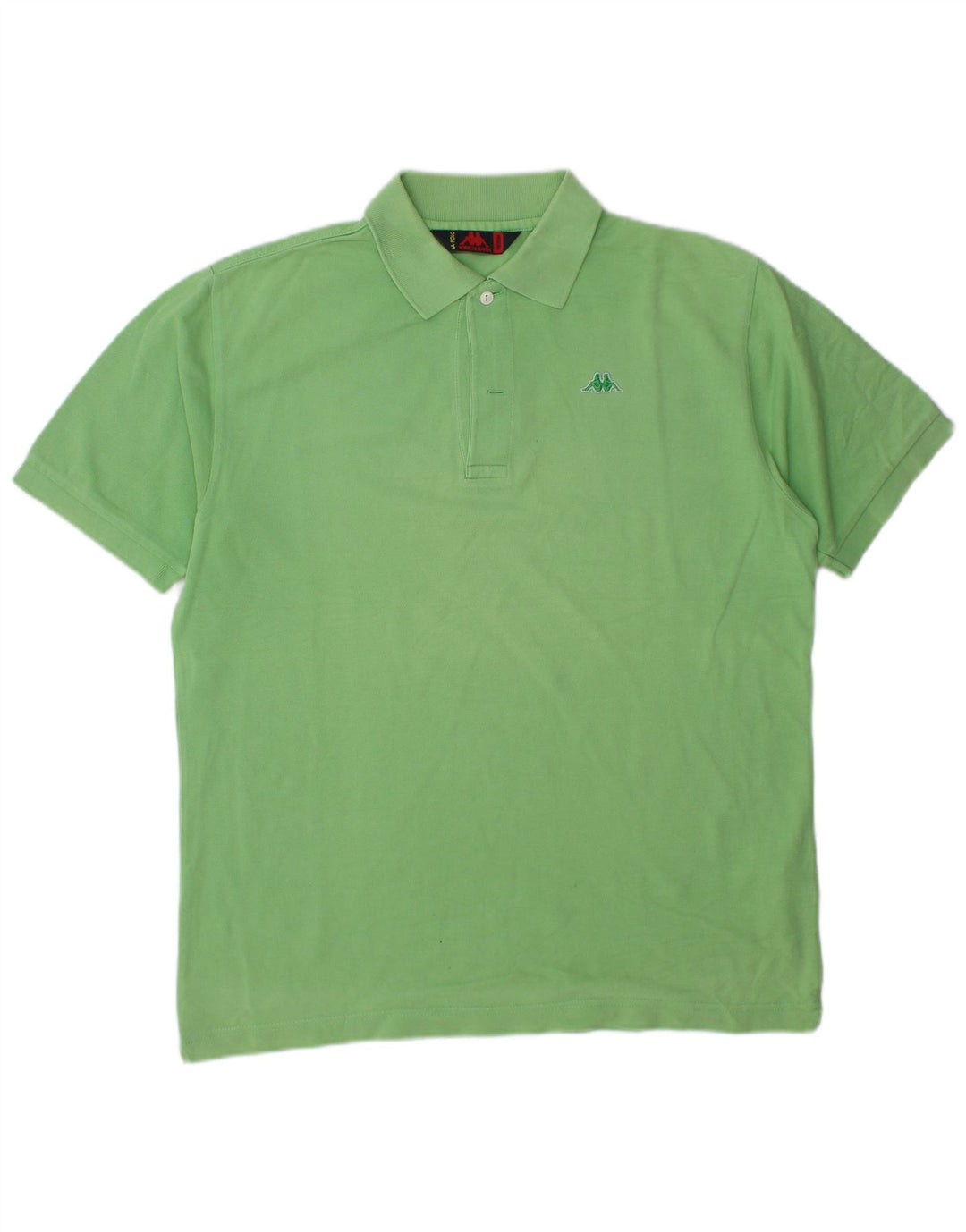 Camisa polo masculina Kappa algodão verde médio