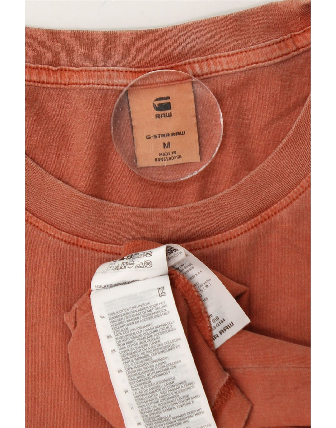 Camiseta masculina G-STAR de algodão marrom médio
