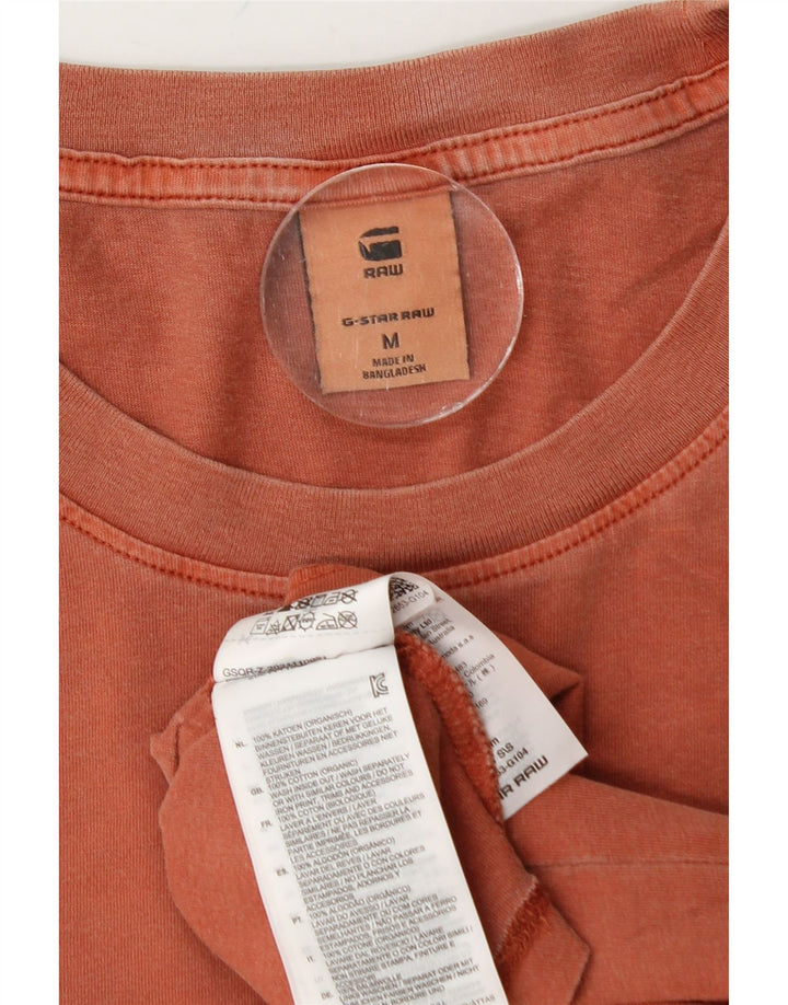 Camiseta masculina G-STAR de algodão marrom médio