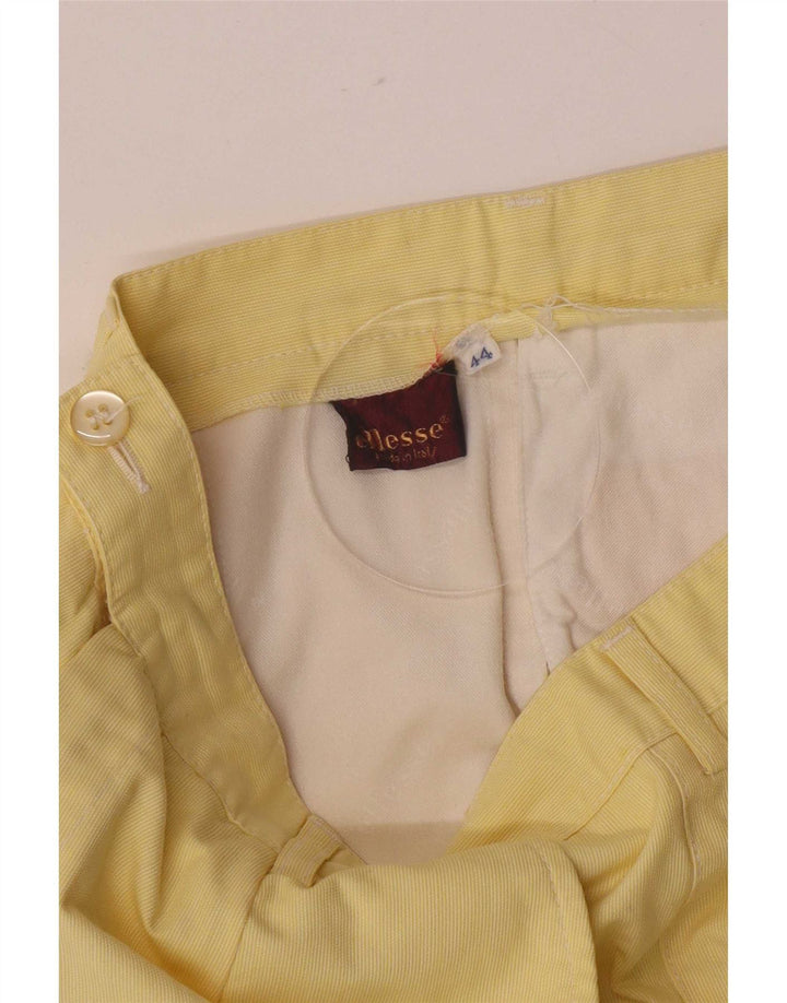 Ellesse Womens Chino Shorts IT 44 Médio W28 Amarelo