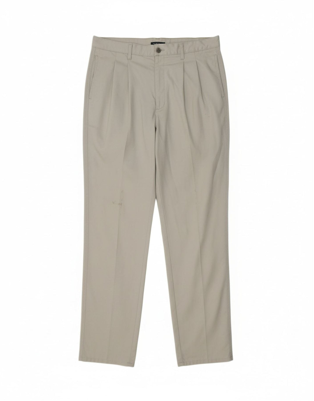 DOCKERS Calça masculina cáqui slim pegged Chino W40 L34 algodão bege
