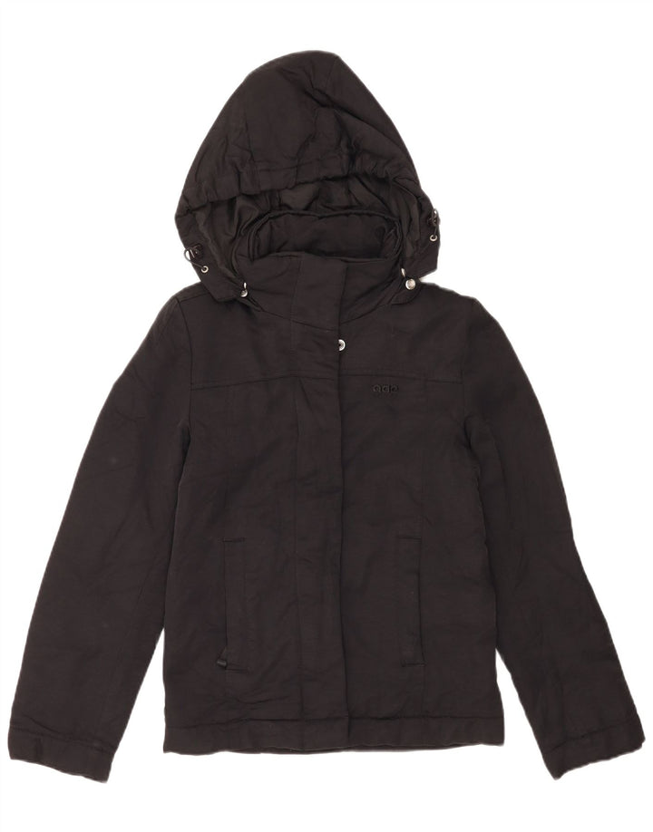 Jaqueta bomber feminina com capuz Gas UK 6 XS poliamida preta