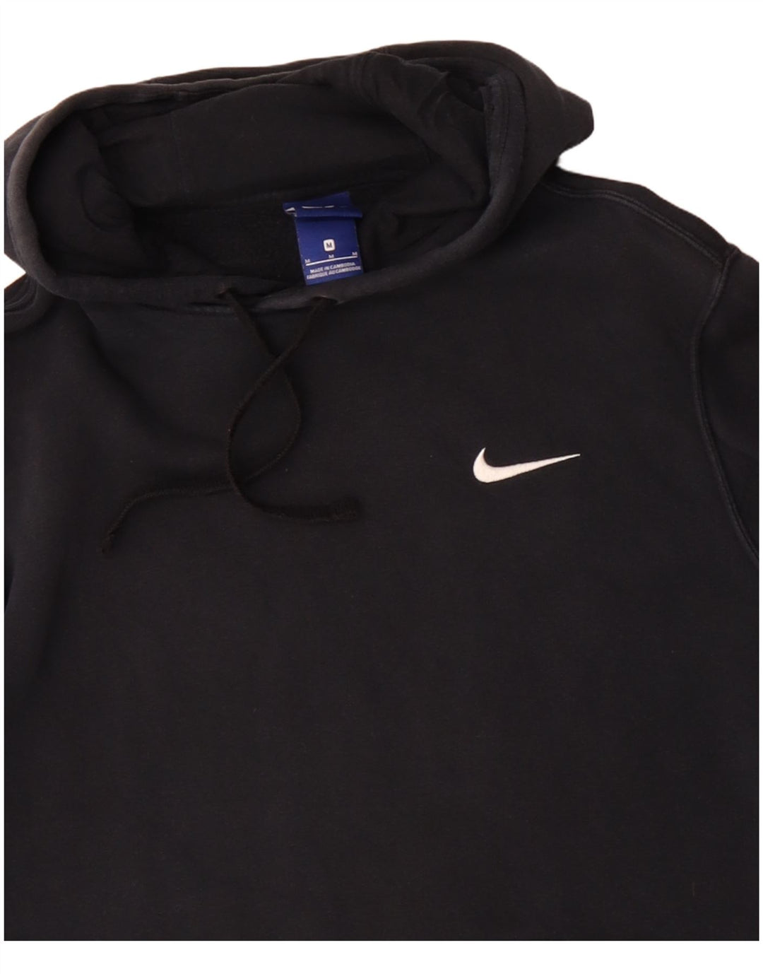 Nike Mens Hoodie Jumper Médio Algodão Preto