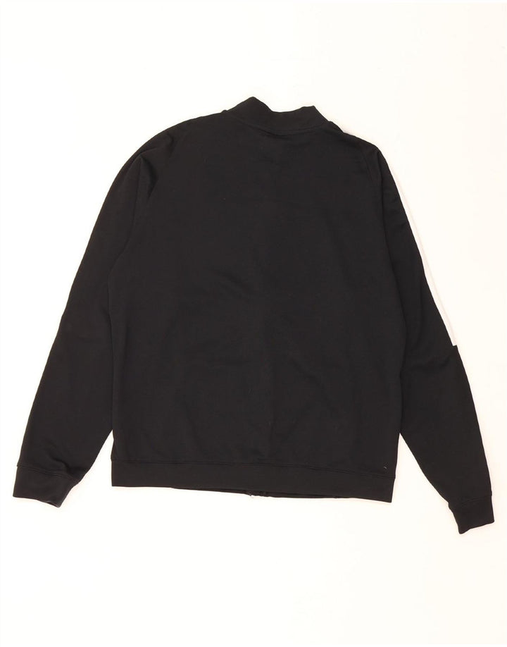 NIKE Meninos Dri Fit Tracksuit Top Jacket 13-14 Anos XL Preto Colourblock